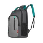 HARISSONS Inno 31 L Casual Backpack for Men & Women | Spacious 1 Main Compartment with Front Pocket, 2 Bottle Pockets & Ventilated Back Panel (Grey & Teal)