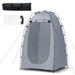 LEMROE Beach Changing Tent Waterproof Portable Privacy Toilet Tent for Outdoor Shower Dressing Sunshade Easy Setup Fishing Sun Shelter for Camping Backpack Travelling (grey1)