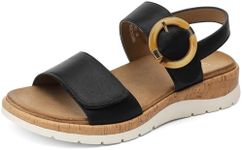 UBFEN Womens Flat Sandals Arch Supp