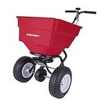 EarthWay ProGrade Large Spreader 2170 100 LB Capacity Heavy-Duty Walk-Behind Push Garden Seeder with Adjustable Drop Rate and Driving Handle. Large 13 inch Pneumatic Stud Tires