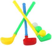 Golf Set with Practice Holes, Golf Sticks Balls Golf Ball Game Play Set Golf Set Outdoor Sports for Boys Girls, Plastic Golf Cubs