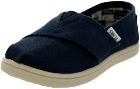 TOMS Toddlers Tiny Classics Navy Canvas Navy Casual Shoe 3 Infants US