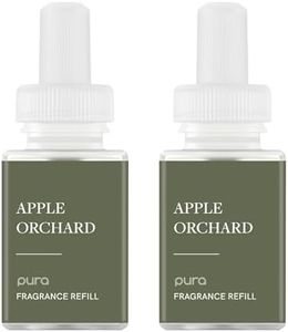 PuraHome Scent Refill - Smart Home Air Diffuser - Up to 120-Hours of Luxury Fragrance per Refill - Home Essential - Clean & Safe Diffuser Fragrance - 2 Pack, Apple Orchards