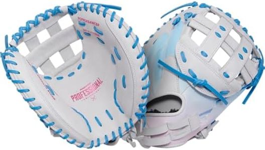 Easton | Professional Collection | Color Splash | Right Hand Throw | 34" | Catcher | White/Columbia/Pink | Modified Pro H-Web