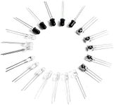 CHANZON 940nm IR Infrared LED Diode 5mm Emitter + Receiver Sender Reciver Kit + VS1838B 1838 Sensor Ray Night Vision 940 nm 20pcs Lighting Lamp Bulbs Assortment for Arduino Raspberry