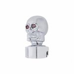 United Pacific 70611 - Manual Transmission Shift Knob - Chrome Skull Head 13/15/18 Speed Gearshift Knob With Adapter