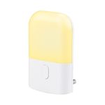 GRIFEMA GD103UK-1 Night Light Plug in Wall with Dusk to Dawn Photocell Sensor, 4 Levels Brightness Adjustable, Night Light Kids for Children's Room, Hallway, Bedrooms, Garage, Warm White