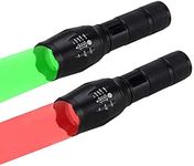 Predator Light 350 Yards Zoomable Green and Red Light Night Hunting Flashlights Coyotes Varmints Hog Hunt Tactical LED Flashlight