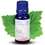 Lotus Aroma Premium Grade Patchouli Essential Oil, 100% Pure & Undiluted, Relaxing Scent, Natural Essential Oil For Humidifier, Aromatherapy Oil, Fragrance Oil - Huile Essentielle 0.3oz (10ml)