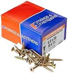 ForgeFix Multi-Purpose Single Thread Screws | 5.0 x 30mm | Zinc Yellow Passivated | Box 200