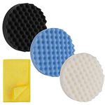KANGAROOBANDS 3M Perfect-It Foam Compounding Pads Kit | 3M 05737 05738 05733 Foam Compounding and Polishing Pads | Complete 8 inch Buffing Pads Set | Bundled Microfiber Cloth