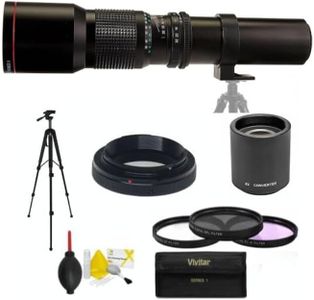 HD 32K 500MM 1000MM TELEPHOTO Zoom Lens for Canon EOS Rebel T100 DSLR Camera