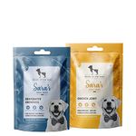 Heads Up For Tails Huft Sara'S Dog Treats Combo Chicken Jerky & Dehydrated Anchovy Wafer- Pack of 2(For All life stages)