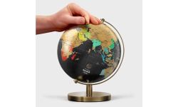 Luckies Of London | Scratch Map World Globe | Scratch Off World Map | World Globes For Adults | Scratch Off Map & Travel Map | Desk Gadgets For Men & Desk Decor | Travel Gifts For Men | Large Globe