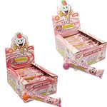 Zed Candy Strawberry & Vanilla, Raspberry & Vanilla Ice Cream Jawbreaker 6 Pack 49.5g | Pick Any Flavour & Number of Packs