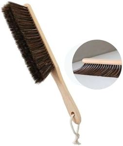 BSMstone Wooden Handle Brush Hand Broom Household Cleaning Brush Soft Bristles Dusting Brush for Bed,Sofa,Furniture,Clothes,Car