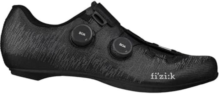 Fizik Unisex Vento Infinito Knit Carbon 2 Wide Road-Biking-Shoes, Black, 12-12.5 US Men