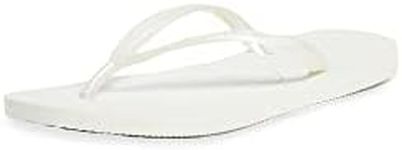 Havaianas Women's Slim Flip Flop, White, 11-12