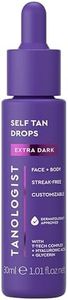 Tanologist Self-Tan Drops- Extra Dark, Bronzing Serum, Customizable Face & Body Self Tanner For Moisturizer, Gradual Body & Face Tanning Drops for Natural Glow, Streak-Free Vegan Formula, 1.01 fl oz