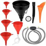 8 Pieces Oil Fuel Funnel Set, Coola