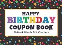 Happy Birthday Coupon Book: Blank C