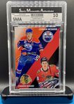 Connor Bedard VS Connor McDavid 2024 Rookie Card RC Facsimile Autographed BV Rare Graded Limited Edition Chicago/Edmonton Hockey Card