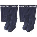 Country Kids Girl's Luxury Warm Winter Tights, Blue (Navy), 12-15 Years UK