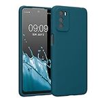 kwmobile Case Compatible with Motorola Moto G42 Case - Slim TPU Silicone Phone Cover - Soft Touch Finish - Petrol