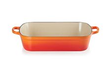 Le Creuset Signature Enamelled Cast Iron Rectangular Roasting Dish, 37 cm, 6.6 Litres, Volcanic, 20184370902422