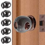 Door knob Baby Safety Cover - 5 Pack - 4 Colors Available - Deter Little Kids from Opening Doors with A Child Proof Door Handle Lock - Diddle (Bronze/Brown)