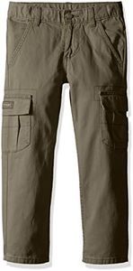 Wrangler Authentics Boys’ Classic Cargo Pant, olive, 14 Husky