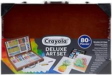 Crayola Wooden Art Set, 80+ Pcs, Arts and Crafts for Kids 8+, Artists Gifts