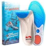 SULPO Plantar Fasciitis Insoles - Orthotic Insoles for Men & Women - Ideal for Sports, Office, Work, Daily Life, Hiking - Shock Absorbing - Breathable - Trimmable - XS / 5 UK W - 6 UK W / 38-39 EU