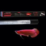 AquaNature® Sunbeam Red Submersible LED Light Featuring UVA & UVB Spectrum, Glow Fish + Tanning Light Suitable for Both Freshwater & Saltwater Aquariums. (72cm - Suitable for 2.5ft Tank - 30inch)