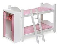 Badger Basket Doll Bunk Beds with Ladder and Storage Armoire (fits American Girl dolls)