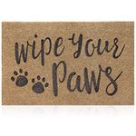 AAZZKANG Dog Door Mats for Home Entrance Outdoor Indoor Wipe Your Paws Mat Large 36"x24" Easy to Clean Front Door Mat with Non Slip Rubber Backing Brown