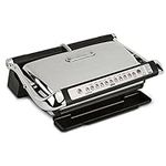 All-Clad AutoSense Stainless Steel Indoor Grill, Panini Press XL Automatic Cooking 1800 Watts Smokeless, Removable Plates, Dishwasher Safe