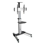 TRIPP LITE 32-Inch to 70-Inch Mobile Floor Stand for Flat Panel and Curved TVs and Monitors, Black (DMCS3270XP)