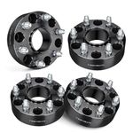 EVIL ENERGY 6x5.5 Wheel Spacers 2 inch Compatible for Ram 1500 2019-2023, 6x139.7 mm Hubcentric with Lip 6 Lugs 77.8 mm Hub Bore M14x1.5 Studs Black