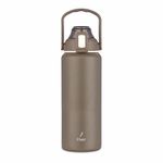Flair Bolt Thermosteel Vacuum Insulated Steel Bottle (1500 ml, Brown) | 24 Hours Hot and Cold | Leakproof, BPA-Free, Tough & Durable | Tea Flask, Coffee, Travel Bottle