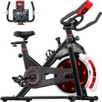 Jupgod X3 Magnetic Exercise Bike for Home Use, 12KG Flywheel Stationary Cycling Bike, LCD Monitor, Heart Rate Sensor, 80MM Steel Construction, 150KG Capacity