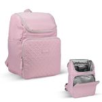 RarePicks Insulated Cooler Backpack 17L – Lightweight Thermal Lunch Backpack for Office, Travel, Picnic, Beach & Hiking, 3‑Layer Leak‑Resistant Lining, Keeps Food Cold & Hot, Stylish Daypack (Pink)
