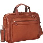 Mancini Leather Goods Colombian Zippered Double Compartment 15.6" Laptop/Tablet