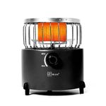BLUU Scorch 2 in 1 Camping Outdoor Propane Heater & Stove, Gas Stove Camp Garage Tent Hunting Blind Heater for Ice Fishing Backpacking Hiking Hunting Survival Emergency (Black)