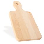 MAISON RODIN Wooden Cutting Board 12"x6"x3/4", with Handle, Made in Canada, Maple Wood