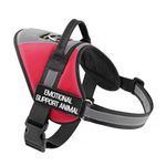 Plutus Pet Emotional Support Dog Vest, No Pull Dog Vest Harness with Easy Control Handle, Reflective Breathable Soft Padded and Adjustable, for Small Medium Large Dogs