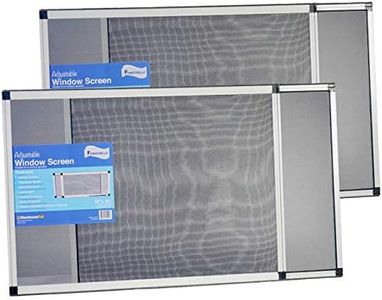 Fenestrelle Expandable Window Screen, 2 Way Adjustable, Horizontal (20" h fits 28-54" w) or Convert to Vertical (28" h fits 20-38" w)- 2 Pack