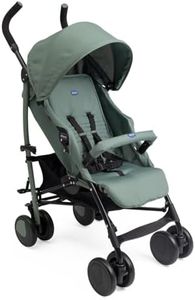 Chicco Echo Lite Poussette Bebé Légère, de 0 Mois à 22 kg, Poussette canne, Dossier inclinable et réglable en 4 positions, Siège Spacieux, Double Frein et Roues Avant Pivotantes, Vert