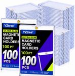 YZtree 100pt Magnetic Card Holder, 100 Pack Acrylic Card Cases for TCG Card