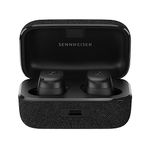Sennheiser MOMENTUM True Wireless 3 Earbuds -Bluetooth In-Ear Headphones for Music and Calls with Adaptive Noise Cancellation, IPX4, Qi wireless charging, 28-hour Battery Life and Compact Design,Black